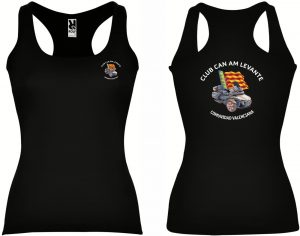 Camiseta tirantes chica negra